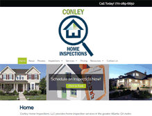 Tablet Screenshot of conleyhomeinspections.com